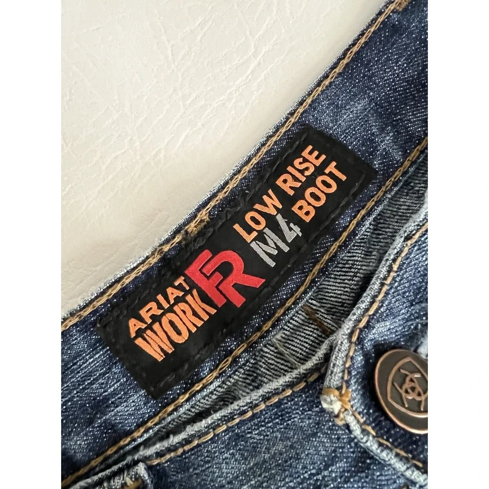 Ariat FR HRC2 Low Rise Boot Cut Jeans Men's 32x30 Western Cowboy Workwear Denim
